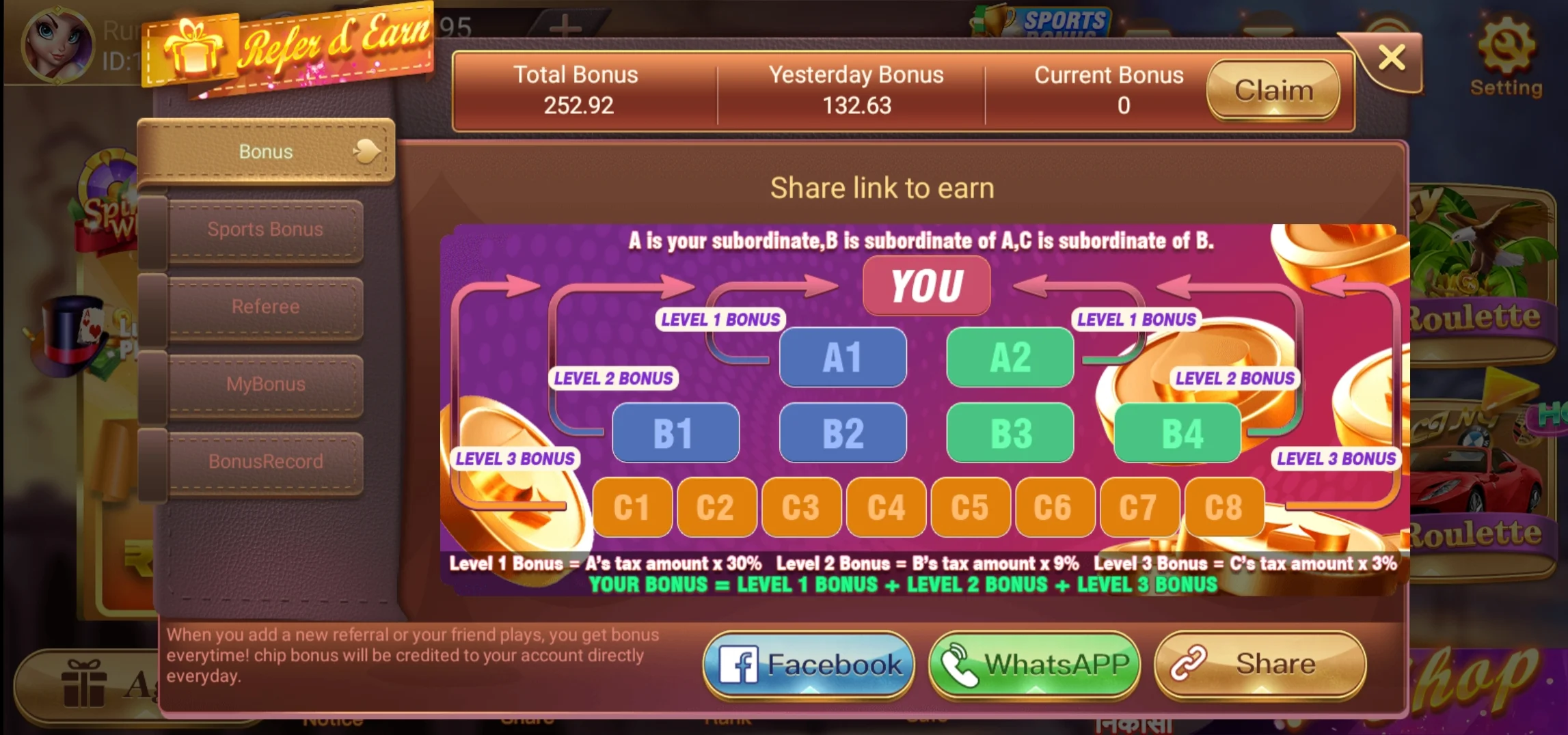 Rummy Apple Refer Earn